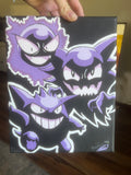 Gengar Evolution Canvas Painting