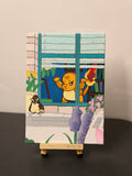 Angry Charmander Panel Canvas