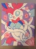 Sylveon Canvas Painting