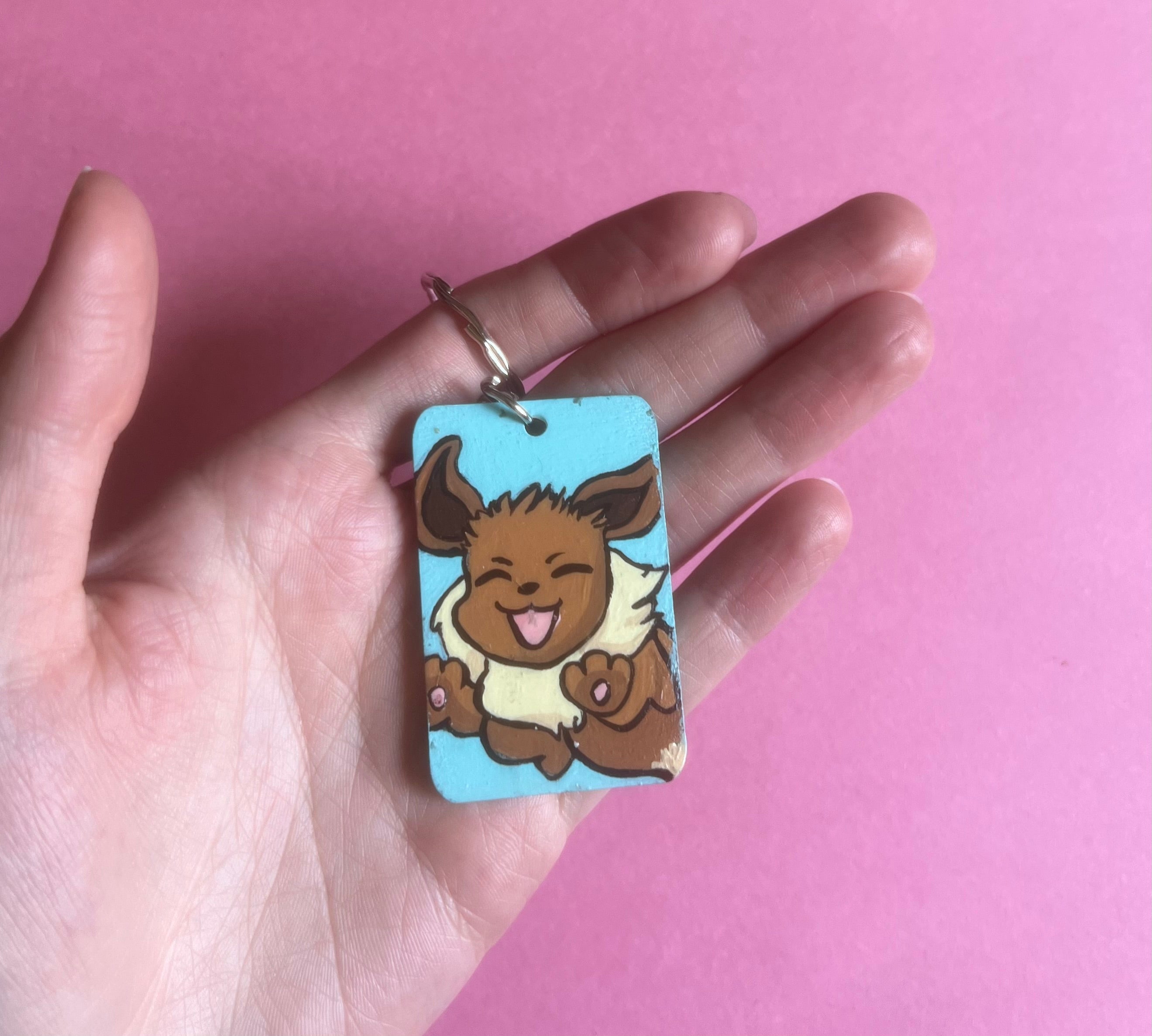 Eevee-Glaceon Keychain