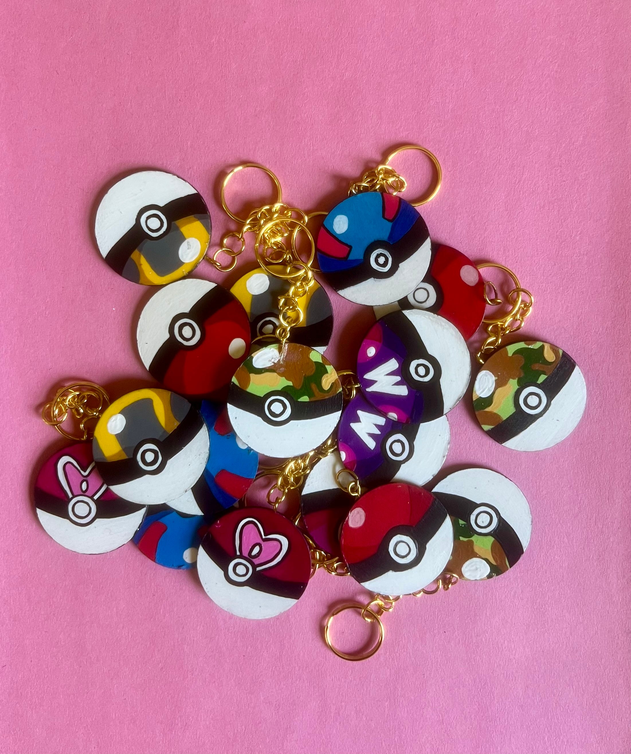 Pokeball Keychain