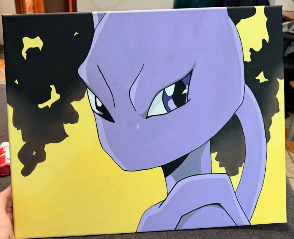 Mewtwo Canvas Painting